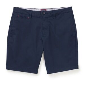 UNTUCKIt NWT Adler 9in Chino Shorts Men’s Size 32 Pima Cotton Navy Blue Golf